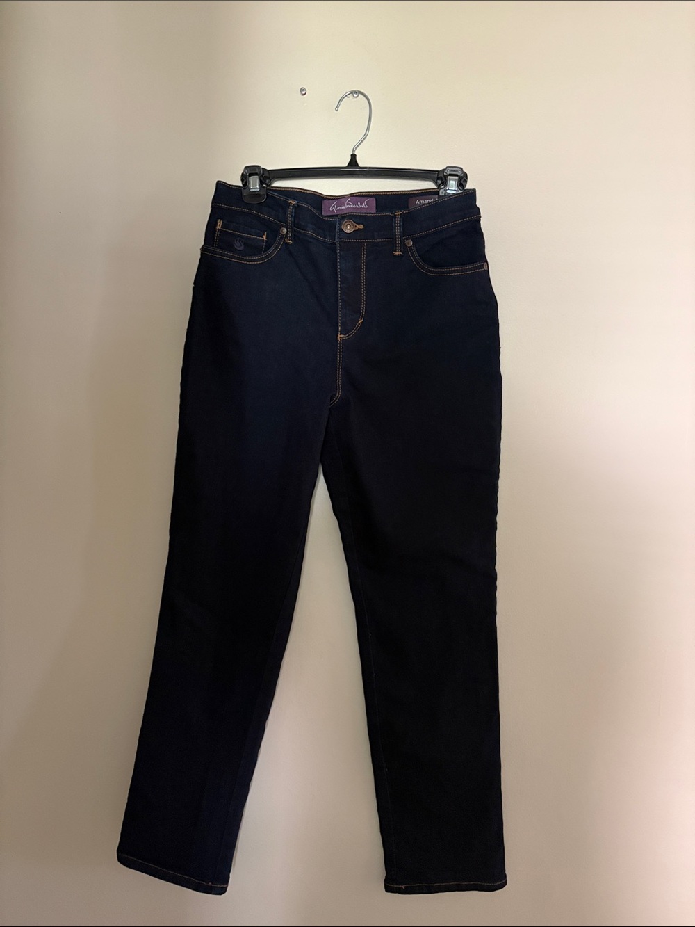 Gloria Vanderbilt Straight Leg Jeans in Dark Indigo